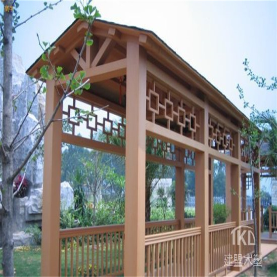 廊坊木塑长廊建造